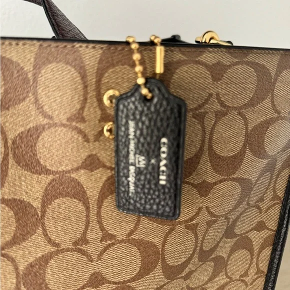 Coach x Basquiat Brown Signature Canvas Tote - Picture 2 of 6